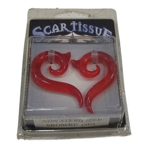Scartissue Glass Earrings Plugs Men's or Women's